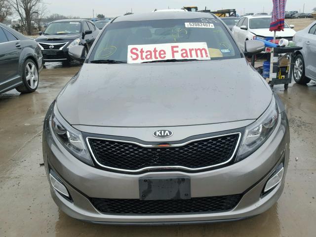 5XXGM4A79EG315228 - 2014 KIA OPTIMA LX GRAY photo 9