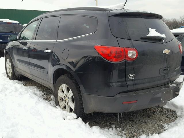 1GNKVJED7BJ383337 - 2011 CHEVROLET TRAVERSE L BLACK photo 3