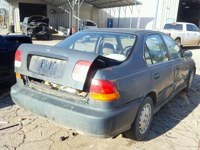 2HGEJ6673VH500829 - 1997 HONDA CIVIC LX GREEN photo 4