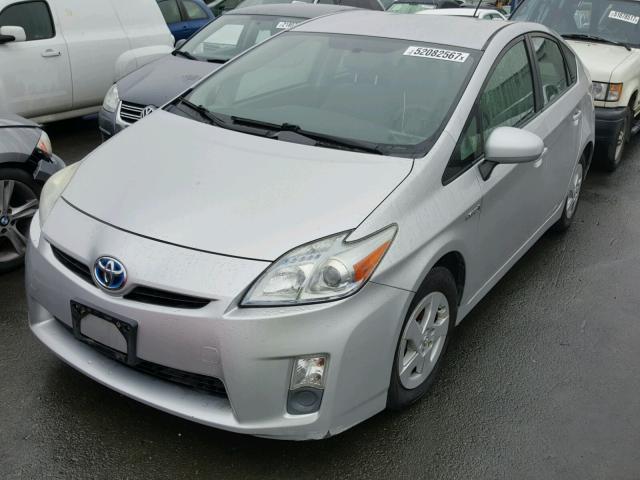 JTDKN3DU1A0069645 - 2010 TOYOTA PRIUS SILVER photo 2