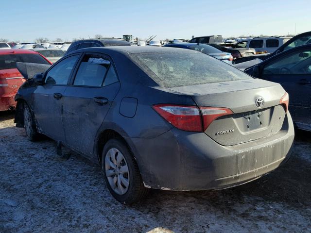 2T1BURHE4GC556961 - 2016 TOYOTA COROLLA L GRAY photo 3