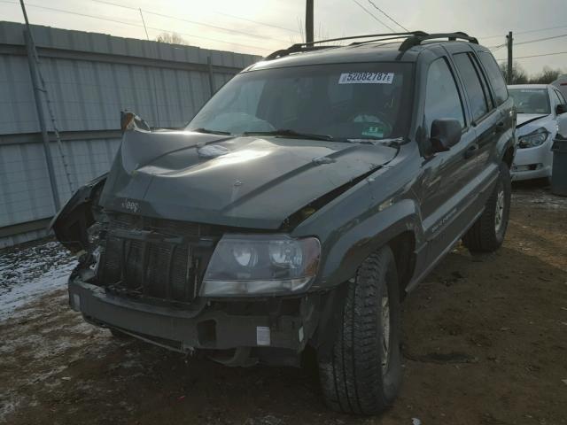 1J4GW48S64C183882 - 2004 JEEP GRAND CHER GRAY photo 2