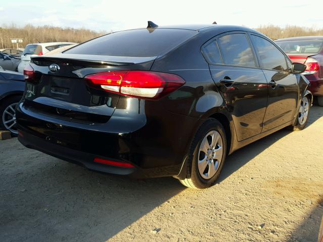 3KPFK4A74HE107983 - 2017 KIA FORTE LX BLACK photo 4