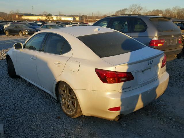 JTHBK262482075161 - 2008 LEXUS IS 250 WHITE photo 3