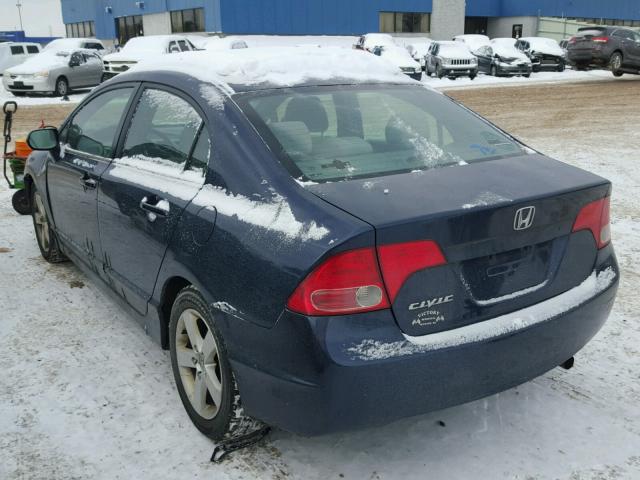 1HGFA168X6L089921 - 2006 HONDA CIVIC EX ლურჯი ფოტო 3