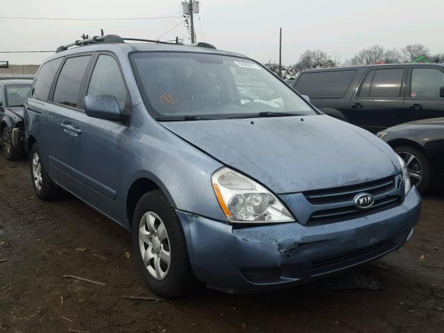 KNDMB233366077402 - 2006 KIA SEDONA EX BLUE photo 1