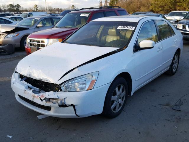 1HGCM66525A005582 - 2005 HONDA ACCORD EX WHITE photo 2