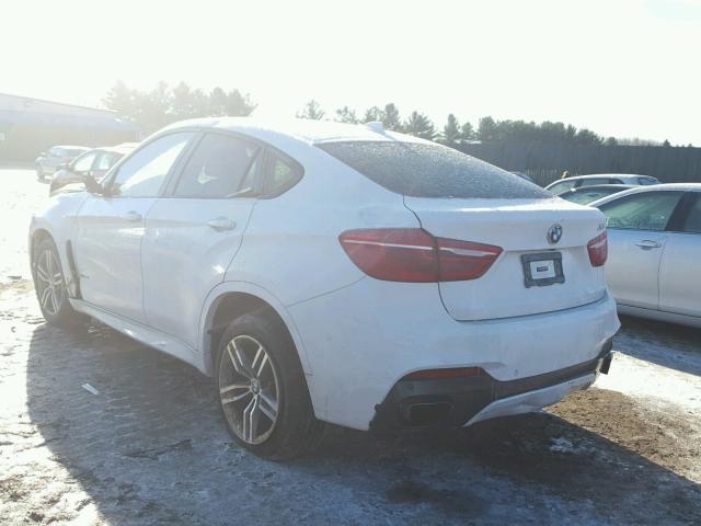 5UXKU2C50F0N77876 - 2015 BMW X6 XDRIVE3 WHITE photo 3