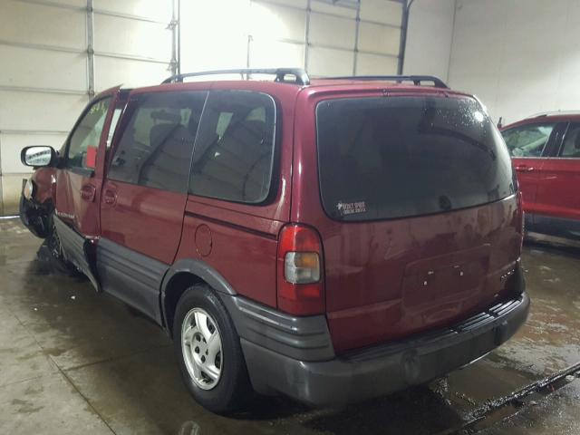 1GMDU03E14D243601 - 2004 PONTIAC MONTANA BURGUNDY photo 3