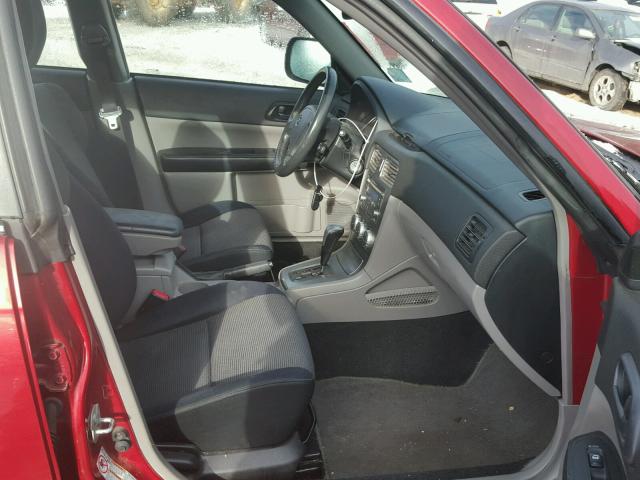 JF1SG66658H702918 - 2008 SUBARU FORESTER S 红色 照片 5