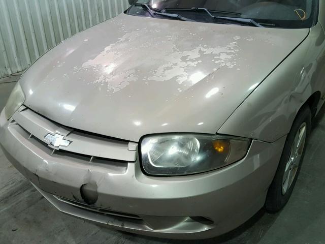 1G1JF52F137202447 - 2003 CHEVROLET CAVALIER L GOLD photo 9