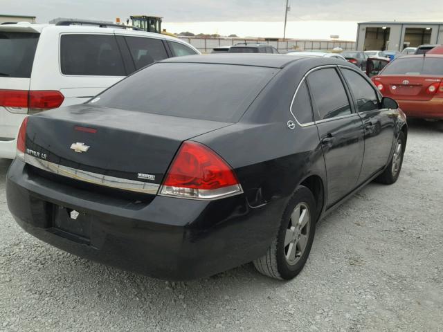 2G1WB58K389149133 - 2008 CHEVROLET IMPALA LS BLACK photo 4