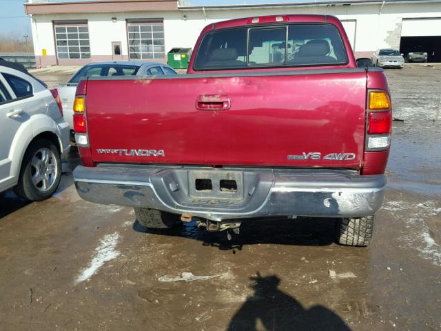 5TBBT48141S129015 - 2001 TOYOTA TUNDRA ACC MAROON photo 6