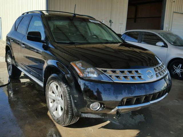 JN8AZ08WX7W666653 - 2007 NISSAN MURANO SL BLACK photo 1