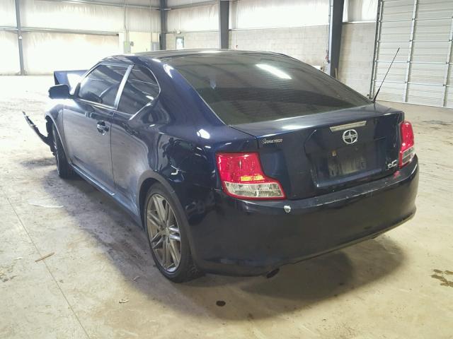 JTKJF5C77B3005019 - 2011 TOYOTA SCION TC ლურჯი ფოტო 3