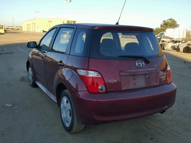 JTKKT604860134164 - 2006 TOYOTA SCION XA RED photo 3