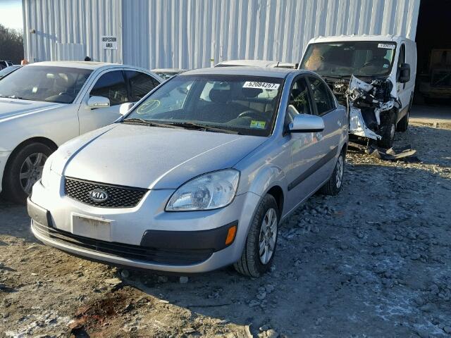 KNADE123376201041 - 2007 KIA RIO BASE SILVER photo 2