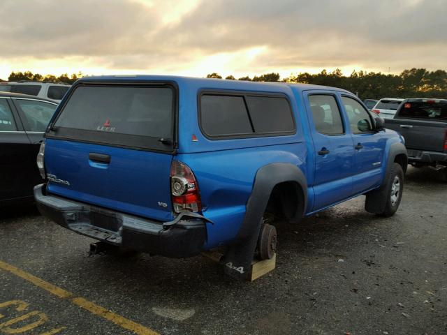 5TELU42N09Z611970 - 2009 TOYOTA TACOMA DOU BLUE photo 4