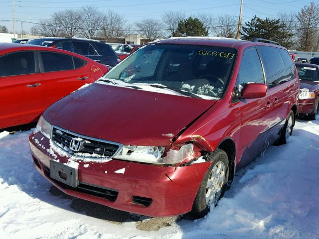 2HKRL18662H541556 - 2002 HONDA ODYSSEY EX RED photo 2