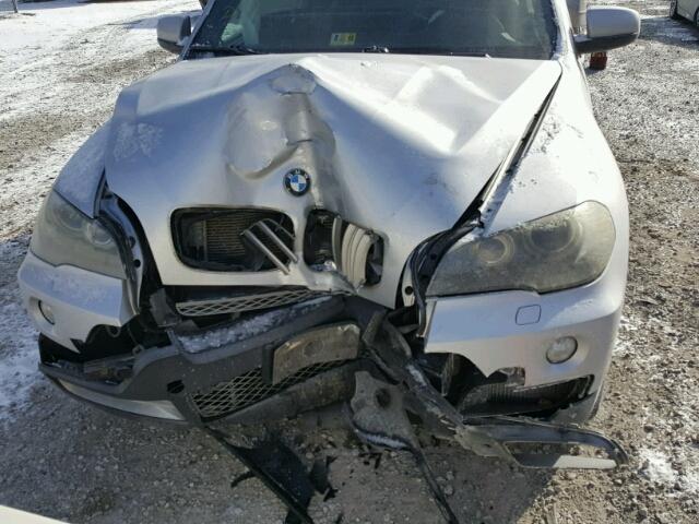 5UXFE83587LZ42239 - 2007 BMW X5 4.8I SILVER photo 9