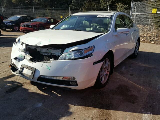 19UUA86549A005792 - 2009 ACURA TL WHITE photo 2