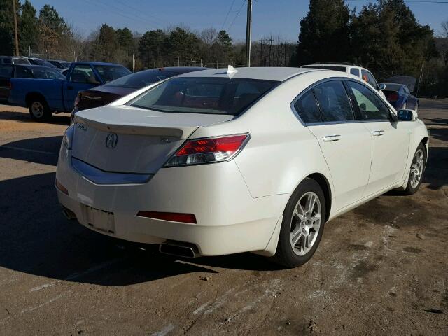 19UUA86549A005792 - 2009 ACURA TL WHITE photo 4