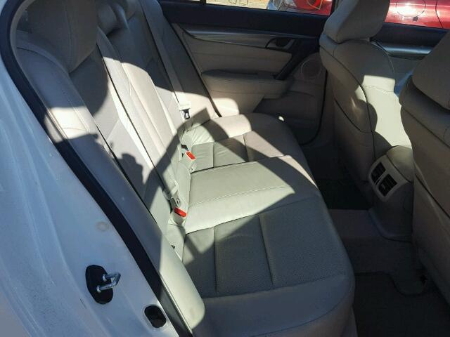 19UUA86549A005792 - 2009 ACURA TL WHITE photo 6
