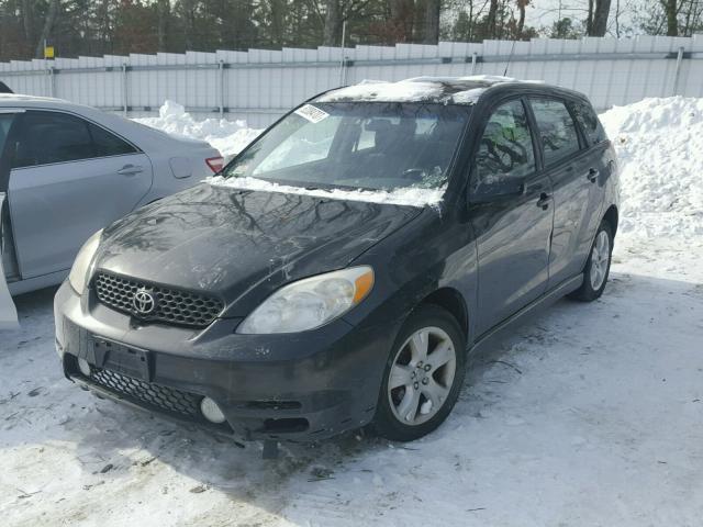 2T1KR32E73C079380 - 2003 TOYOTA MATRIX BLACK photo 2