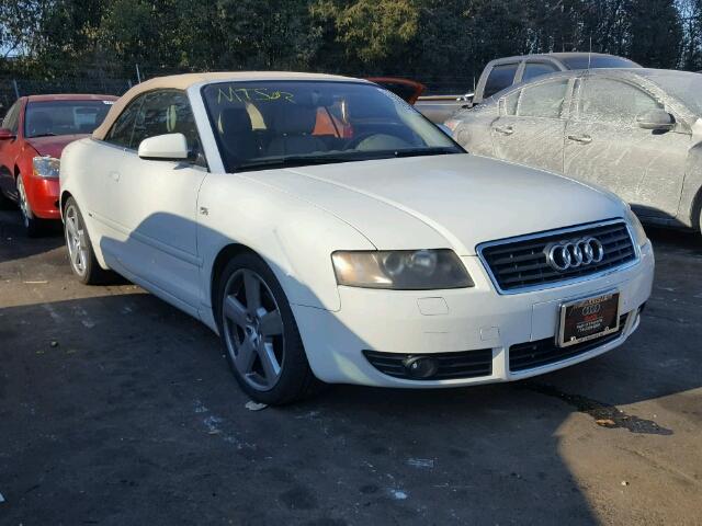 WAUBC48H46K003477 - 2006 AUDI A4 S-LINE WHITE photo 1