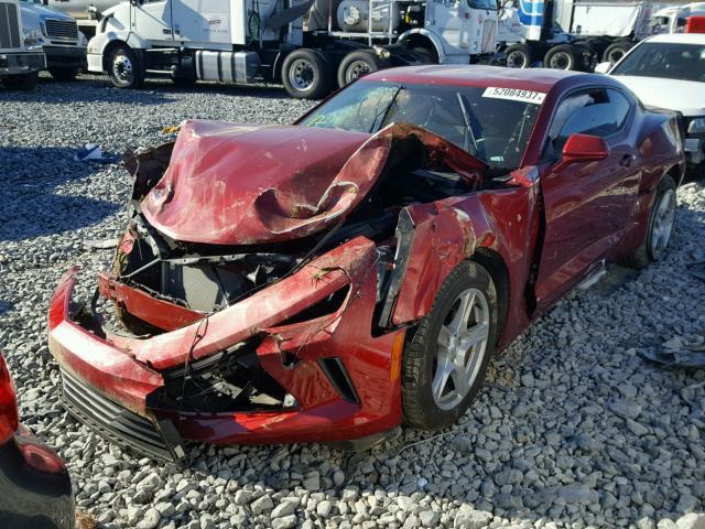 1G1FB1RXXH0135257 - 2017 CHEVROLET CAMARO LT RED photo 2