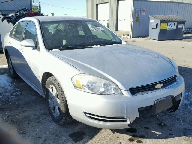 2G1WB5EK1A1109724 - 2010 CHEVROLET IMPALA LT SILVER photo 1