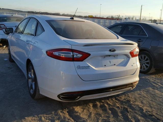 3FA6P0H95FR127494 - 2015 FORD FUSION SE WHITE photo 3