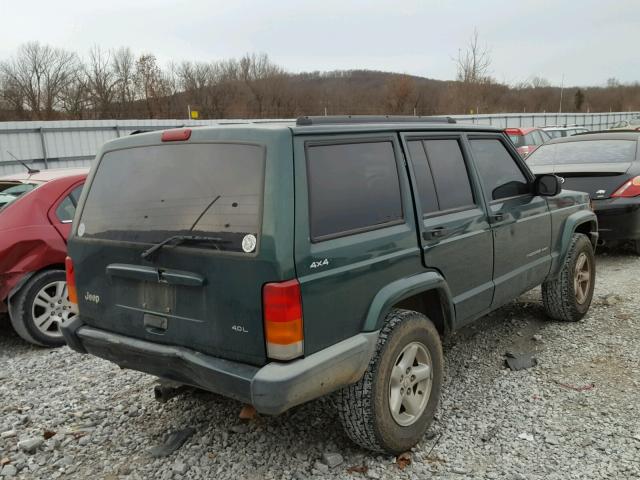 1J4FF68S9XL538930 - 1999 JEEP CHEROKEE S GREEN photo 4