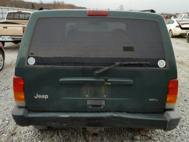 1J4FF68S9XL538930 - 1999 JEEP CHEROKEE S GREEN photo 9