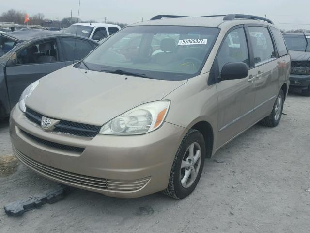 5TDZA23C04S203205 - 2004 TOYOTA SIENNA CE TAN photo 2