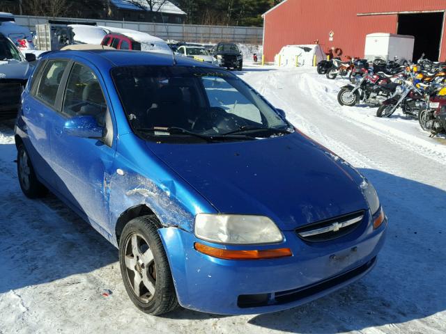 KL1TD66606B517982 - 2006 CHEVROLET AVEO BASE BLUE photo 1