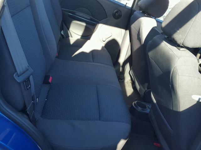 KL1TD66606B517982 - 2006 CHEVROLET AVEO BASE BLUE photo 6