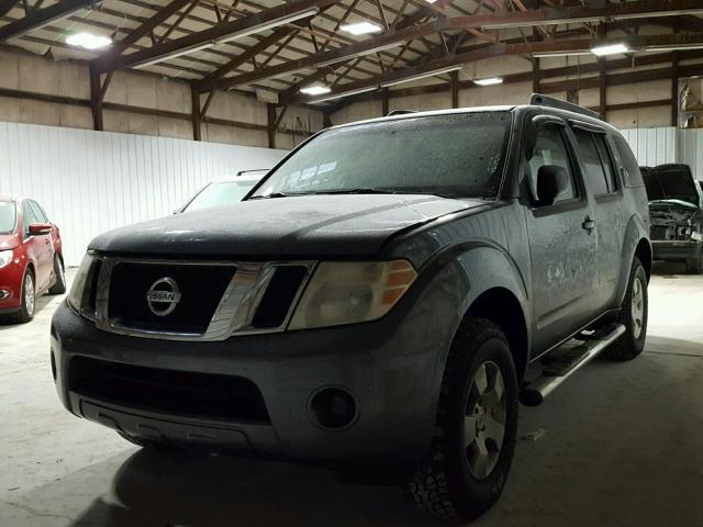 5N1AR18B38C642160 - 2008 NISSAN PATHFINDER GRAY photo 2