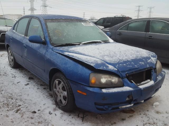 KMHDN46D05U932750 - 2005 HYUNDAI ELANTRA GL BLUE photo 1