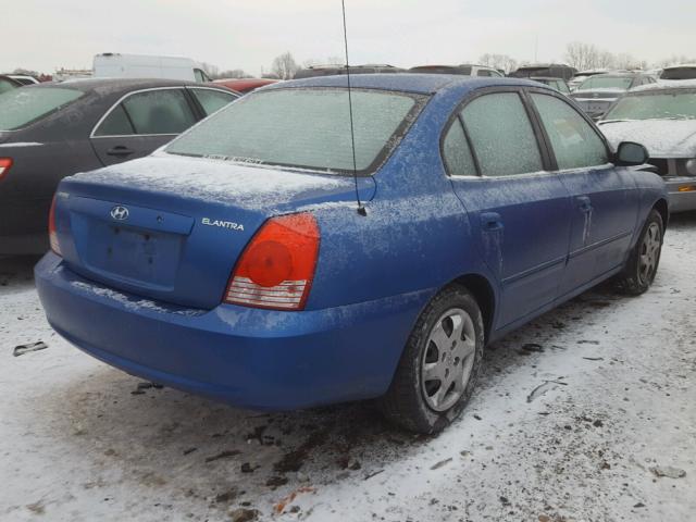 KMHDN46D05U932750 - 2005 HYUNDAI ELANTRA GL BLUE photo 4