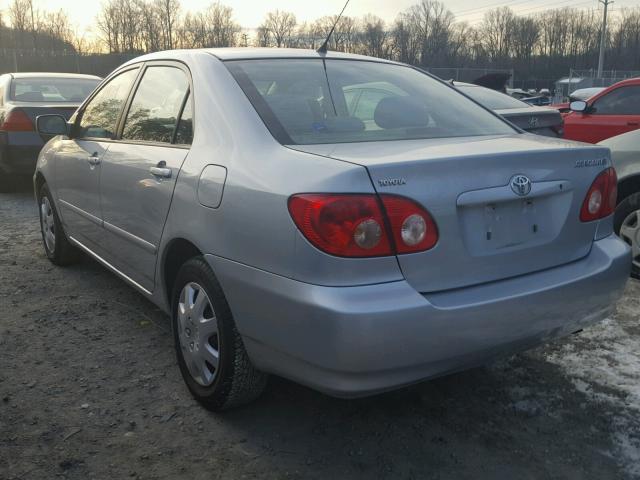 2T1BR32E85C460447 - 2005 TOYOTA COROLLA CE SILVER photo 3