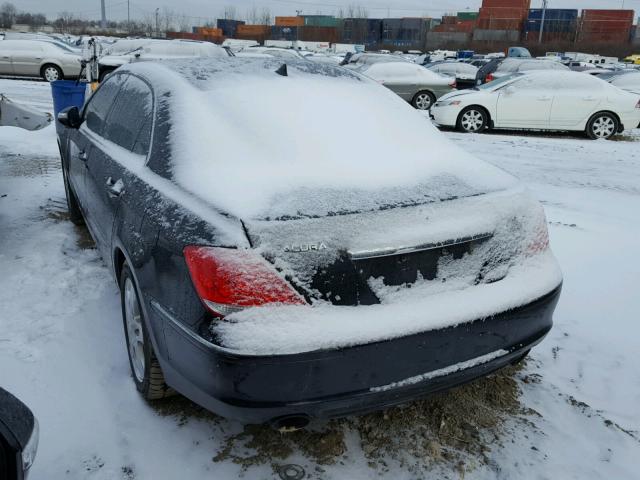 JH4KB16565C013030 - 2005 ACURA RL შავი ფოტო 3