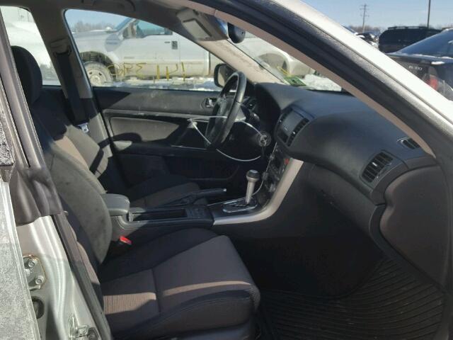 4S3BL686754209814 - 2005 SUBARU LEGACY GT SILVER photo 5