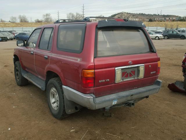 JT3VN39W8S0201569 - 1995 TOYOTA 4RUNNER VN RED photo 3