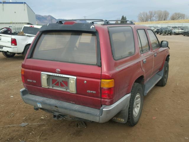 JT3VN39W8S0201569 - 1995 TOYOTA 4RUNNER VN RED photo 4