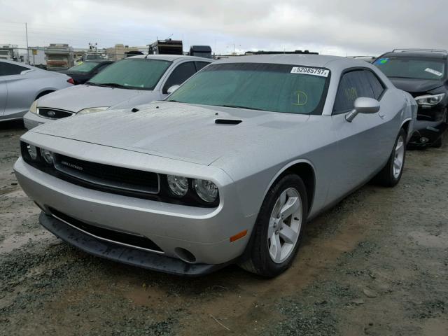 2C3CDYAG0CH144759 - 2012 DODGE CHALLENGER SILVER photo 2