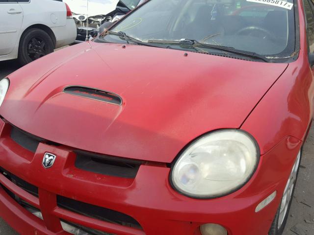 1B3ES66S24D531633 - 2004 DODGE NEON SRT-4 RED photo 9