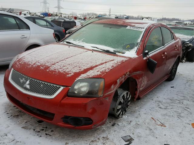 4A32B2FF8AE012280 - 2010 MITSUBISHI GALANT FE RED photo 2