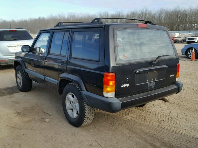 1J4FT68S2XL514400 - 1999 JEEP CHEROKEE S BLACK photo 3