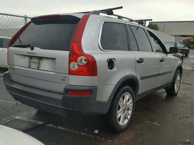 YV1CZ911651164105 - 2005 VOLVO XC90 T6 SILVER photo 4